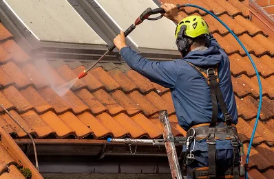 Démoussage et hydrofuge de toiture à Anlhiac